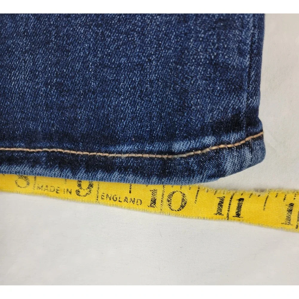 American Eagle Super High-Rise Flare Jeans Luxe Stretch Dark Wash 4 Short 3945 - Picture 10 of 11